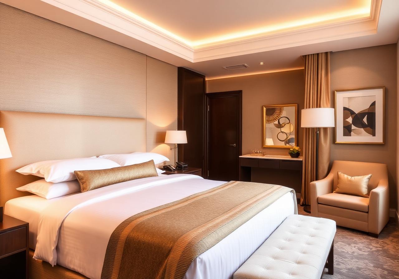 Premium AC room with plush bedding